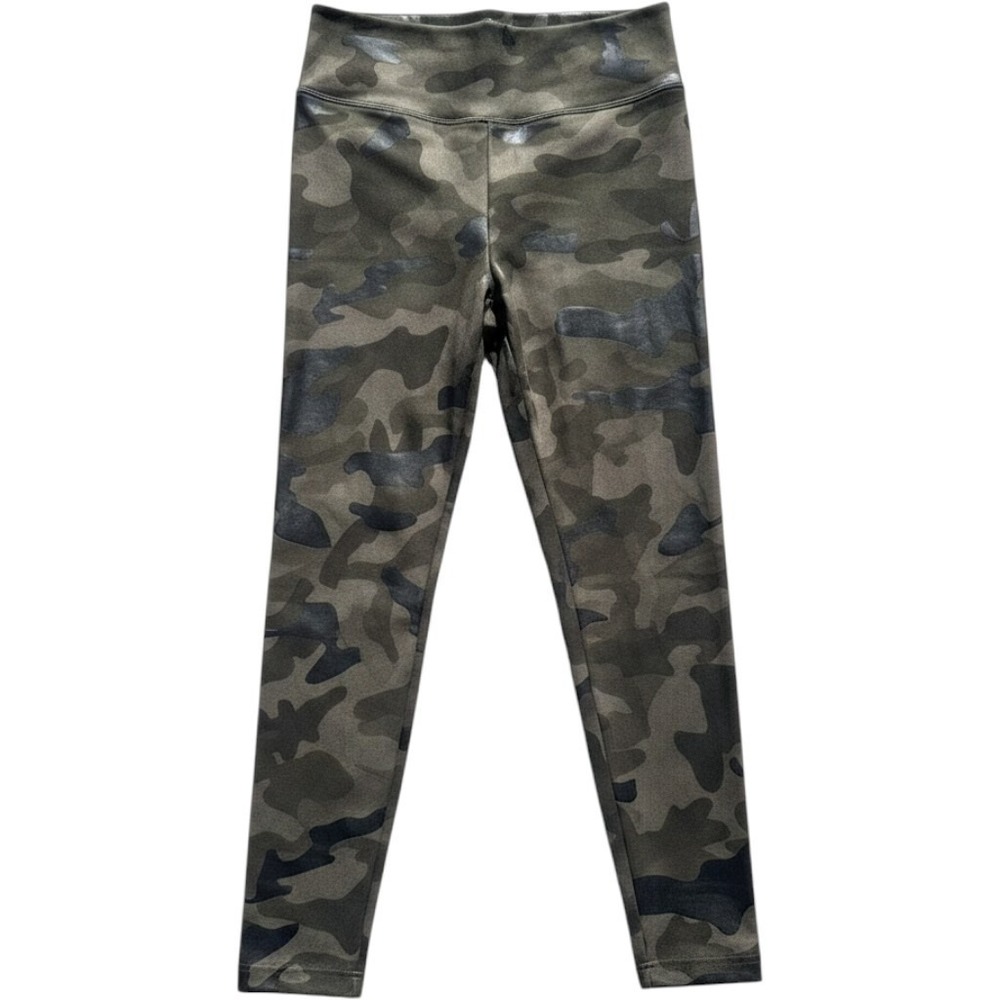 WHBM Runway Camo Leggings Size‎ 6 Metallic Olive Green High Rise Athletic Pants